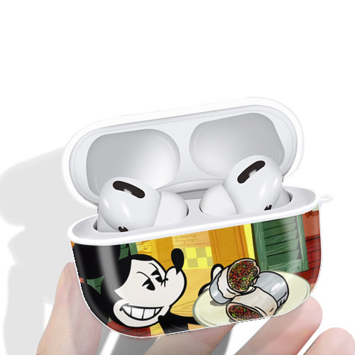 ミッキーマウス Mickey Mouse 【AirPods Pro用】ハードシェル保護ケース 耐衝撃・防指紋・カラビナ付き商品仕様