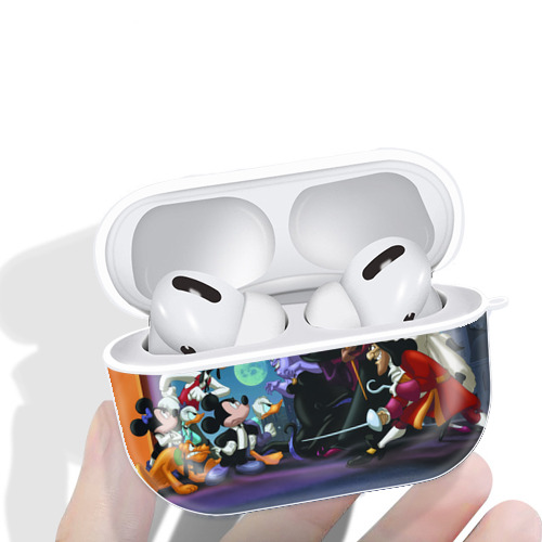 ミッキーマウス Mickey Mouse 【AirPods Pro用】ハードシェル保護ケース 耐衝撃・防指紋・カラビナ付き商品仕様