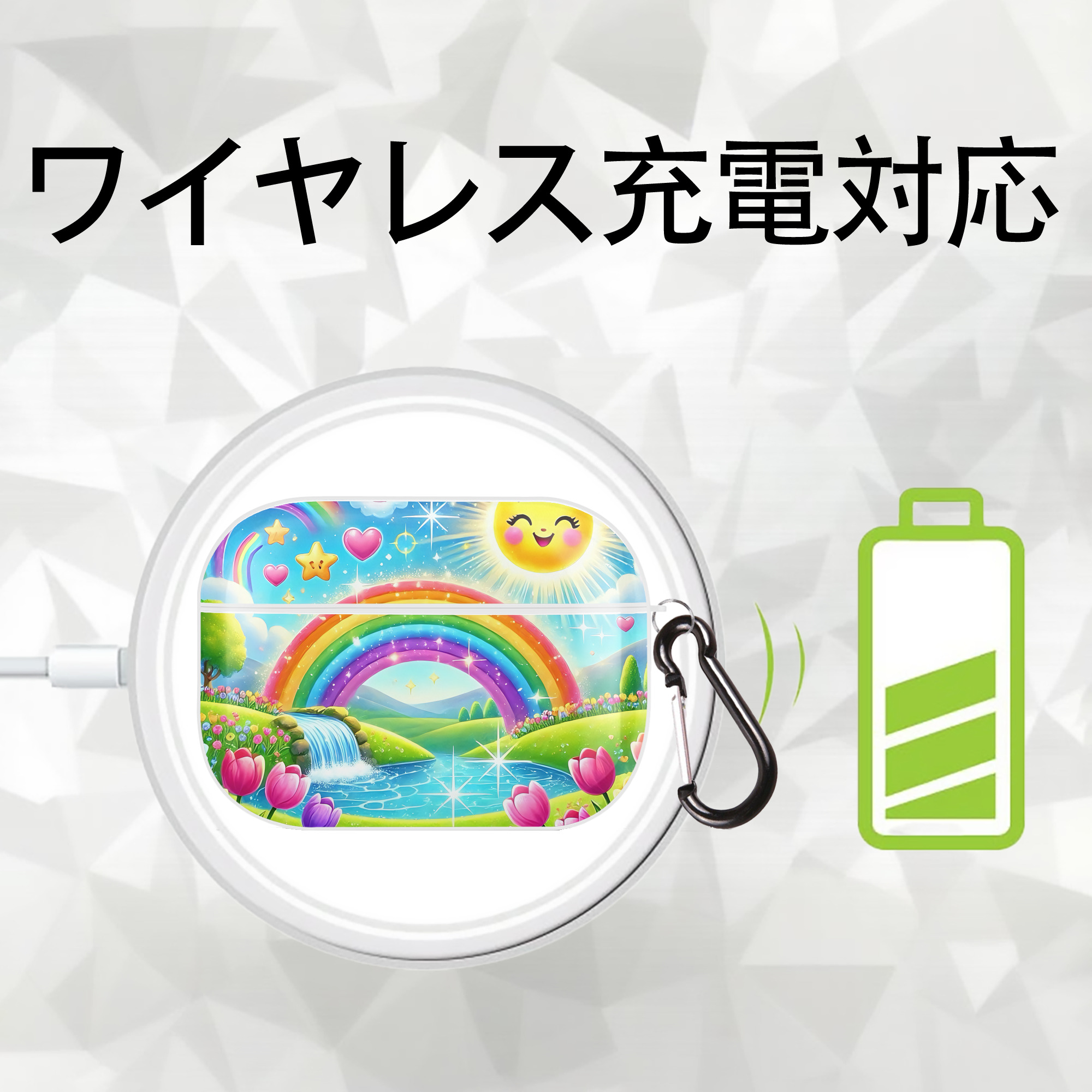 ミッキーマウス Mickey Mouse 【AirPods Pro用】ハードシェル保護ケース 耐衝撃・防指紋・カラビナ付き商品仕様