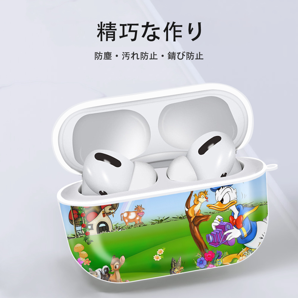 ミッキーマウス Mickey Mouse 【AirPods Pro用】ハードシェル保護ケース 耐衝撃・防指紋・カラビナ付き商品仕様