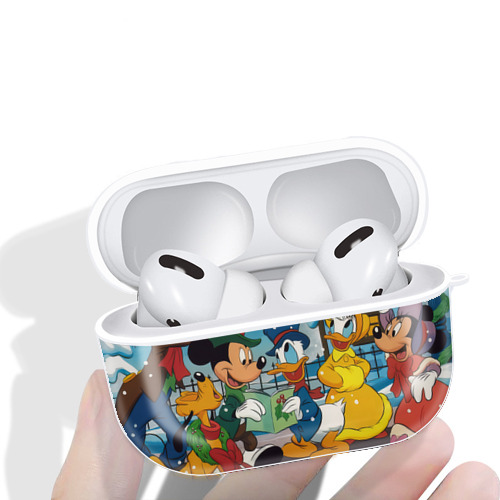 ミッキーマウス Mickey Mouse 【AirPods Pro用】ハードシェル保護ケース 耐衝撃・防指紋・カラビナ付き商品仕様