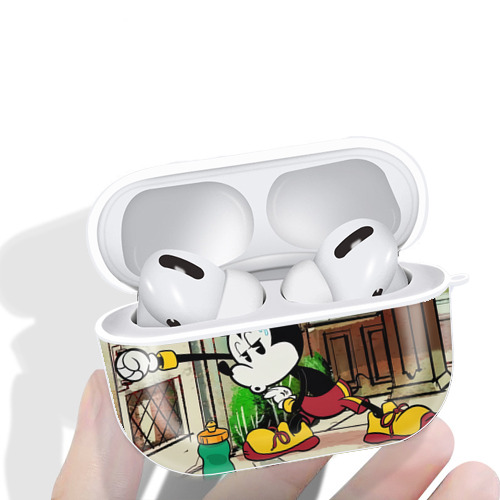 ミッキーマウス Mickey Mouse 【AirPods Pro用】ハードシェル保護ケース 耐衝撃・防指紋・カラビナ付き商品仕様