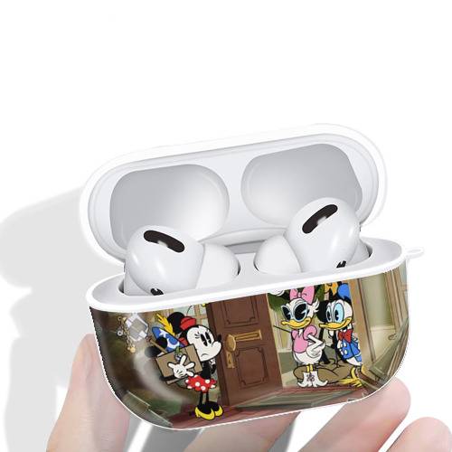 ミッキーマウス Mickey Mouse 【AirPods Pro用】ハードシェル保護ケース 耐衝撃・防指紋・カラビナ付き商品仕様