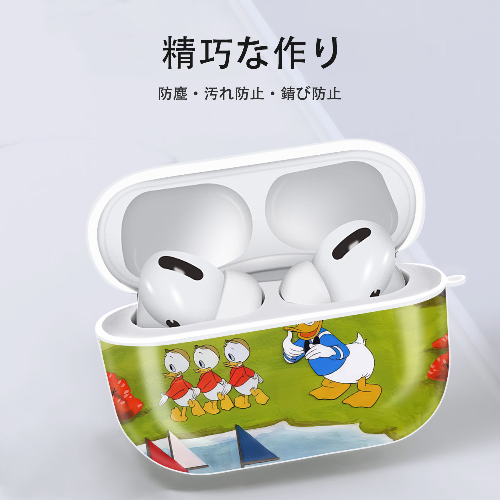 ミッキーマウス Mickey Mouse 【AirPods Pro用】ハードシェル保護ケース 耐衝撃・防指紋・カラビナ付き商品仕様