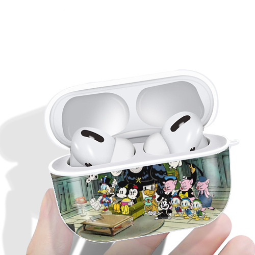 ミッキーマウス Mickey Mouse 【AirPods Pro用】ハードシェル保護ケース 耐衝撃・防指紋・カラビナ付き商品仕様