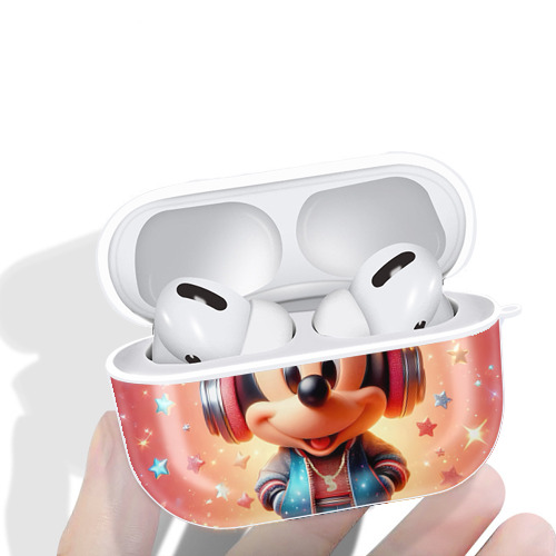 ミッキーマウス Mickey Mouse 【AirPods Pro用】ハードシェル保護ケース 耐衝撃・防指紋・カラビナ付き商品仕様