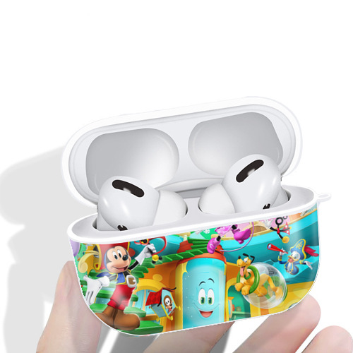 ミッキーマウス Mickey Mouse 【AirPods Pro用】ハードシェル保護ケース 耐衝撃・防指紋・カラビナ付き商品仕様