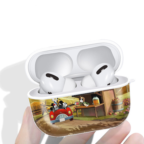 ミッキーマウス Mickey Mouse 【AirPods Pro用】ハードシェル保護ケース 耐衝撃・防指紋・カラビナ付き商品仕様