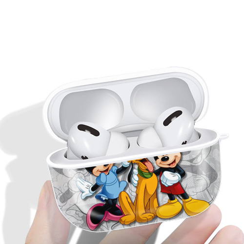 ミッキーマウス Mickey Mouse 【AirPods Pro用】ハードシェル保護ケース 耐衝撃・防指紋・カラビナ付き商品仕様