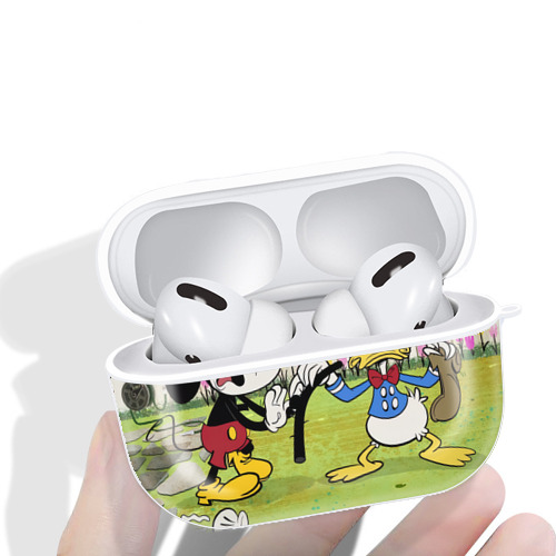 ミッキーマウス Mickey Mouse 【AirPods Pro用】ハードシェル保護ケース 耐衝撃・防指紋・カラビナ付き商品仕様