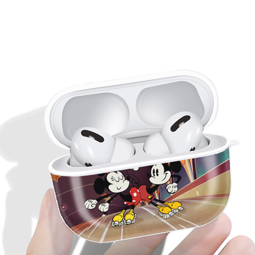 ミッキーマウス Mickey Mouse 【AirPods Pro用】ハードシェル保護ケース 耐衝撃・防指紋・カラビナ付き商品仕様