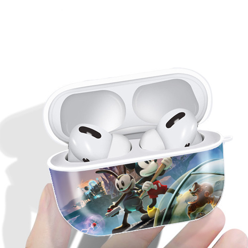 ミッキーマウス Mickey Mouse 【AirPods Pro用】ハードシェル保護ケース 耐衝撃・防指紋・カラビナ付き商品仕様