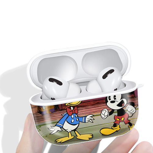 ミッキーマウス Mickey Mouse 【AirPods Pro用】ハードシェル保護ケース 耐衝撃・防指紋・カラビナ付き商品仕様