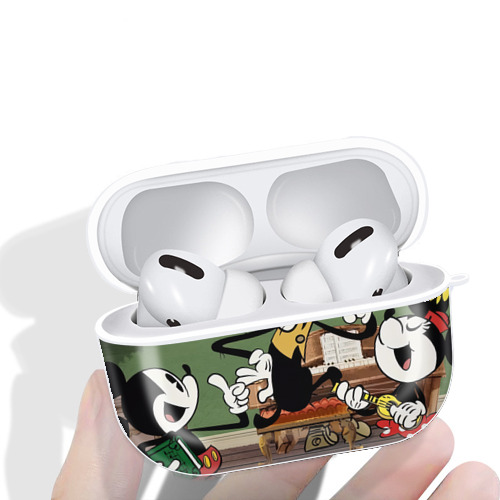 ミッキーマウス Mickey Mouse 【AirPods Pro用】ハードシェル保護ケース 耐衝撃・防指紋・カラビナ付き商品仕様