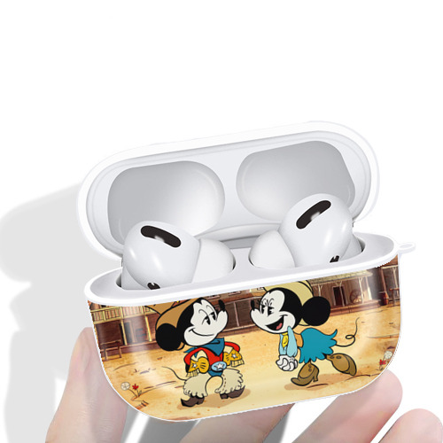 ミッキーマウス Mickey Mouse 【AirPods Pro用】ハードシェル保護ケース 耐衝撃・防指紋・カラビナ付き商品仕様