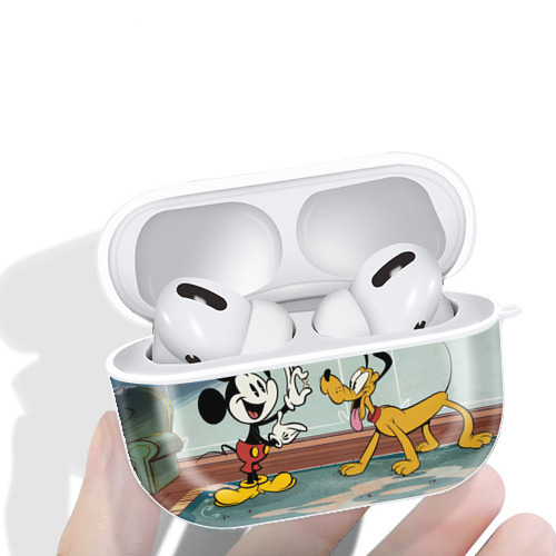 ミッキーマウス Mickey Mouse 【AirPods Pro用】ハードシェル保護ケース 耐衝撃・防指紋・カラビナ付き商品仕様