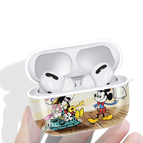 ミッキーマウス Mickey Mouse 【AirPods Pro用】ハードシェル保護ケース 耐衝撃・防指紋・カラビナ付き商品仕様