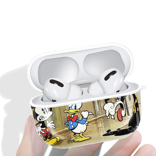 ミッキーマウス Mickey Mouse 【AirPods Pro用】ハードシェル保護ケース 耐衝撃・防指紋・カラビナ付き商品仕様