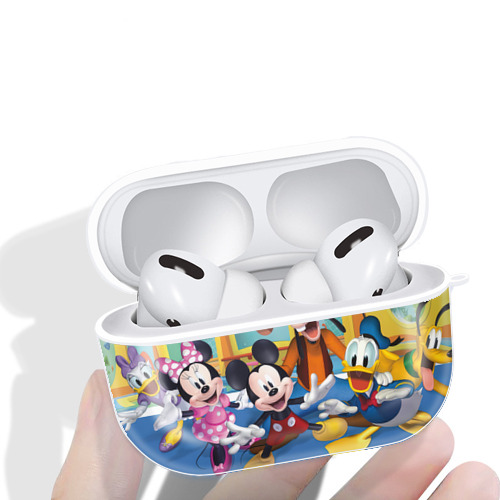 ミッキーマウス Mickey Mouse 【AirPods Pro用】ハードシェル保護ケース 耐衝撃・防指紋・カラビナ付き商品仕様