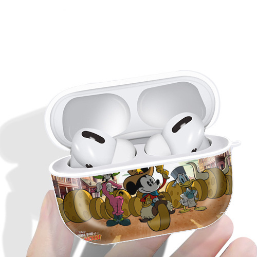 ミッキーマウス Mickey Mouse 【AirPods Pro用】ハードシェル保護ケース 耐衝撃・防指紋・カラビナ付き商品仕様