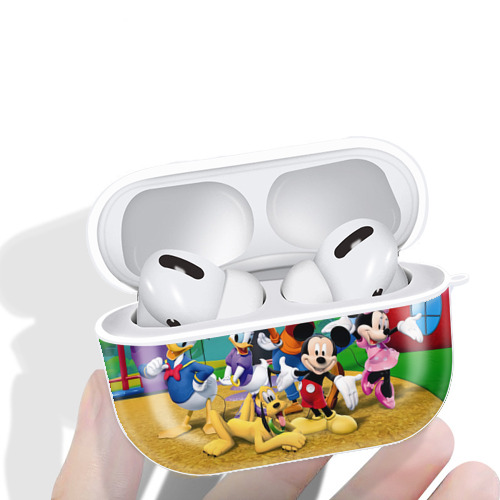 ミッキーマウス Mickey Mouse 【AirPods Pro用】ハードシェル保護ケース 耐衝撃・防指紋・カラビナ付き商品仕様