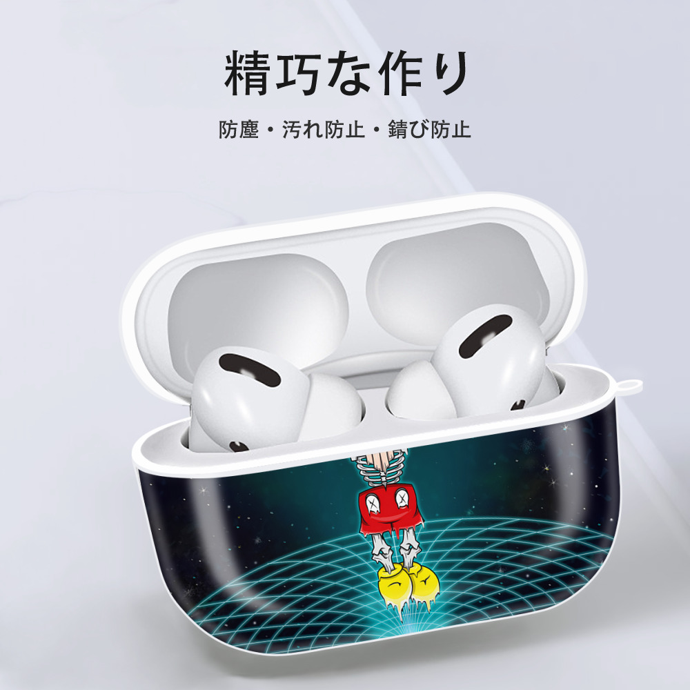 ミッキーマウス Mickey Mouse 【AirPods Pro用】ハードシェル保護ケース 耐衝撃・防指紋・カラビナ付き商品仕様