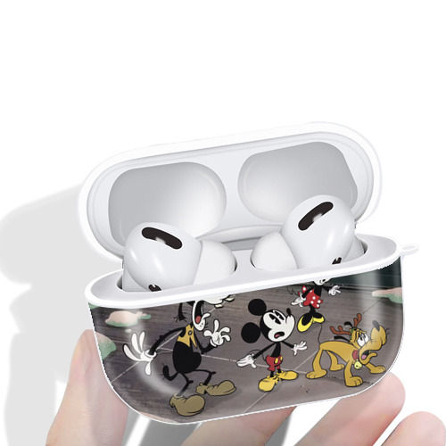 ミッキーマウス Mickey Mouse 【AirPods Pro用】ハードシェル保護ケース 耐衝撃・防指紋・カラビナ付き商品仕様