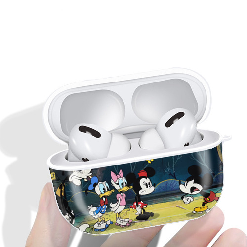 ミッキーマウス Mickey Mouse 【AirPods Pro用】ハードシェル保護ケース 耐衝撃・防指紋・カラビナ付き商品仕様