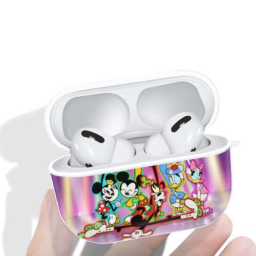 ミッキーマウス Mickey Mouse 【AirPods Pro用】ハードシェル保護ケース 耐衝撃・防指紋・カラビナ付き商品仕様