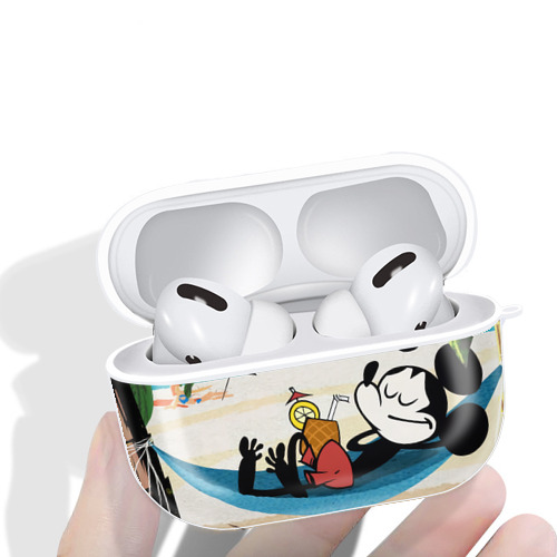ミッキーマウス Mickey Mouse 【AirPods Pro用】ハードシェル保護ケース 耐衝撃・防指紋・カラビナ付き商品仕様