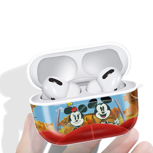 ミッキーマウス Mickey Mouse 【AirPods Pro用】ハードシェル保護ケース 耐衝撃・防指紋・カラビナ付き商品仕様