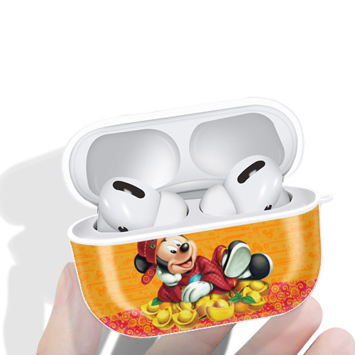 ミッキーマウス Mickey Mouse 【AirPods Pro用】ハードシェル保護ケース 耐衝撃・防指紋・カラビナ付き商品仕様