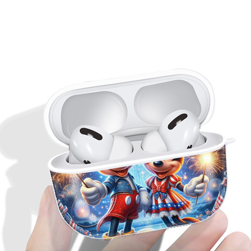 ミッキーマウス Mickey Mouse 【AirPods Pro用】ハードシェル保護ケース 耐衝撃・防指紋・カラビナ付き商品仕様