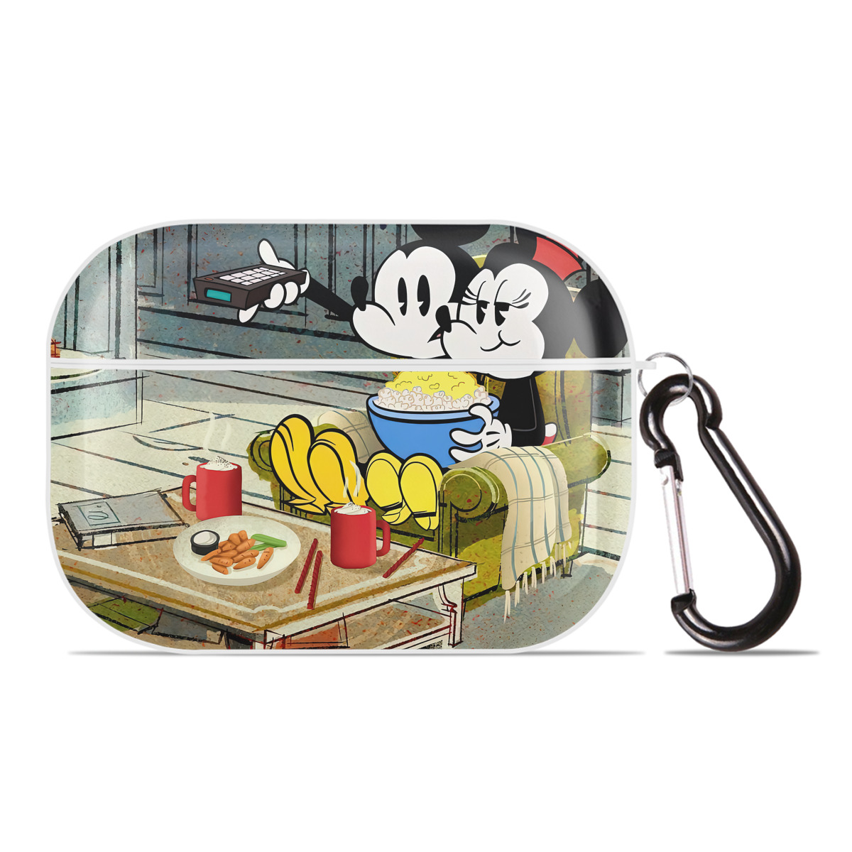 （画像用） ミッキーマウス Mickey Mouse 【AirPods Pro用】ハードシェル保護ケース 耐衝撃・防指紋・カラビナ付き商品仕様