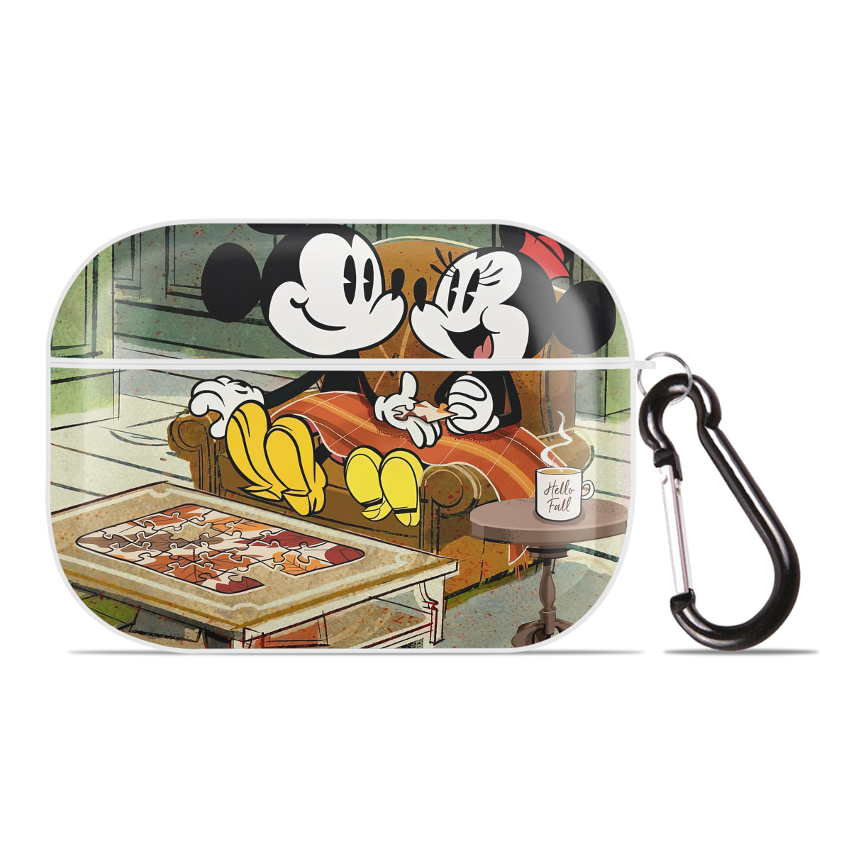 （画像用） ミッキーマウス Mickey Mouse 【AirPods Pro用】ハードシェル保護ケース 耐衝撃・防指紋・カラビナ付き商品仕様