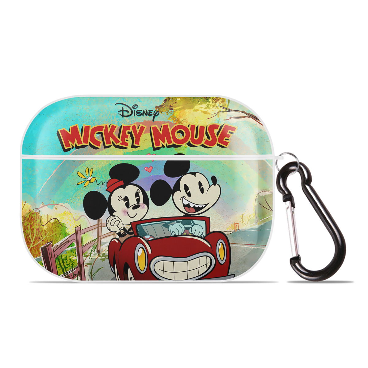 （画像用） ミッキーマウス Mickey Mouse 【AirPods Pro用】ハードシェル保護ケース 耐衝撃・防指紋・カラビナ付き商品仕様