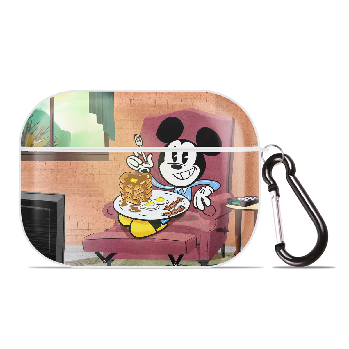 （画像用） ミッキーマウス Mickey Mouse 【AirPods Pro用】ハードシェル保護ケース 耐衝撃・防指紋・カラビナ付き商品仕様