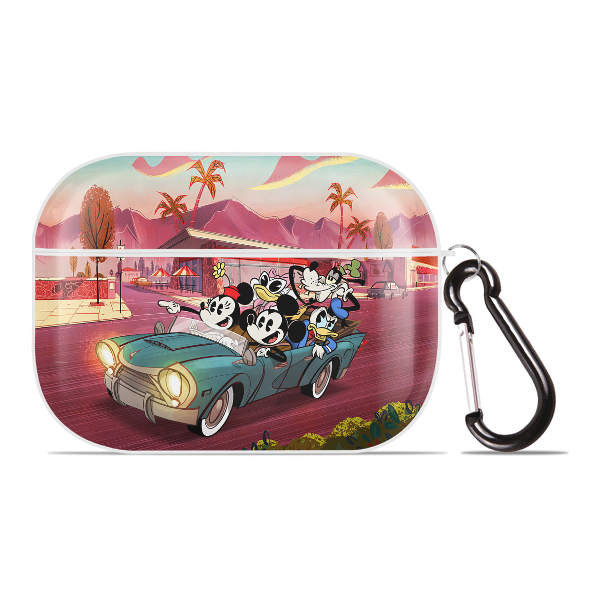 （画像用） ミッキーマウス Mickey Mouse 【AirPods Pro用】ハードシェル保護ケース 耐衝撃・防指紋・カラビナ付き商品仕様