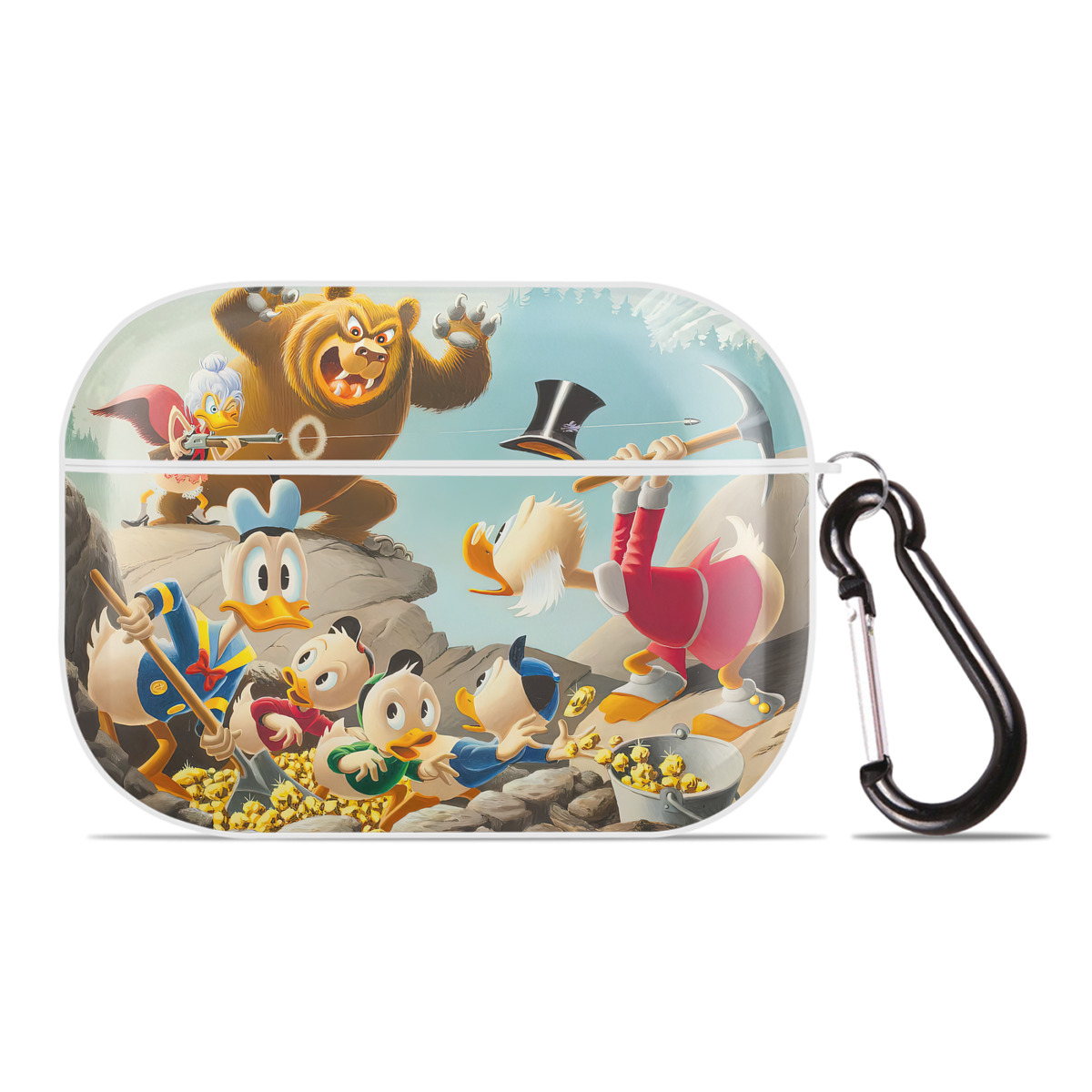 （画像用） ミッキーマウス Mickey Mouse 【AirPods Pro用】ハードシェル保護ケース 耐衝撃・防指紋・カラビナ付き商品仕様