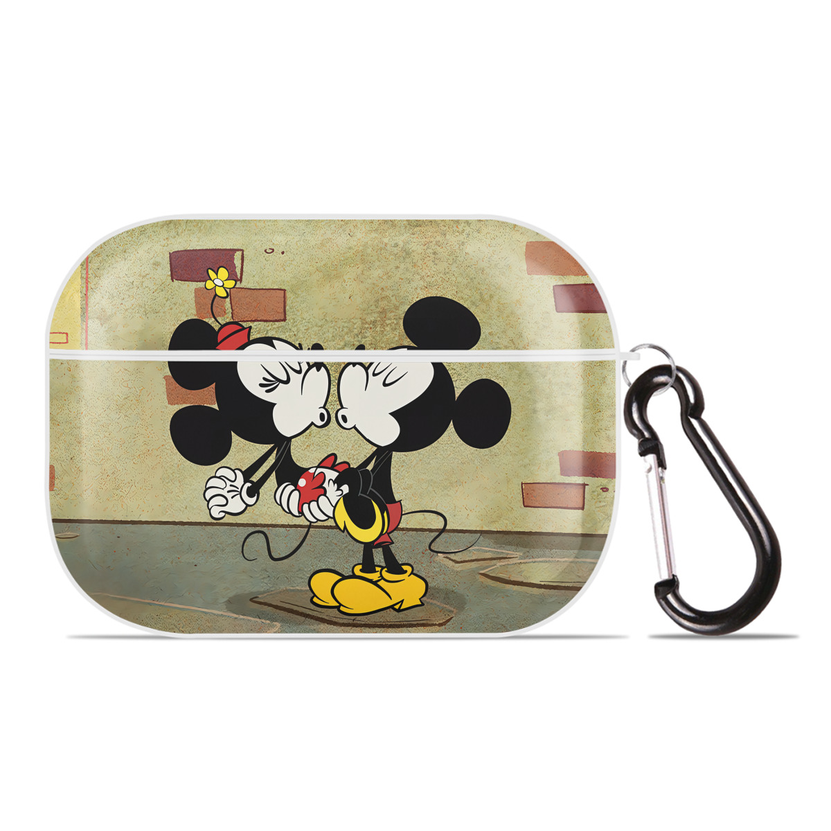 （画像用） ミッキーマウス Mickey Mouse 【AirPods Pro用】ハードシェル保護ケース 耐衝撃・防指紋・カラビナ付き商品仕様