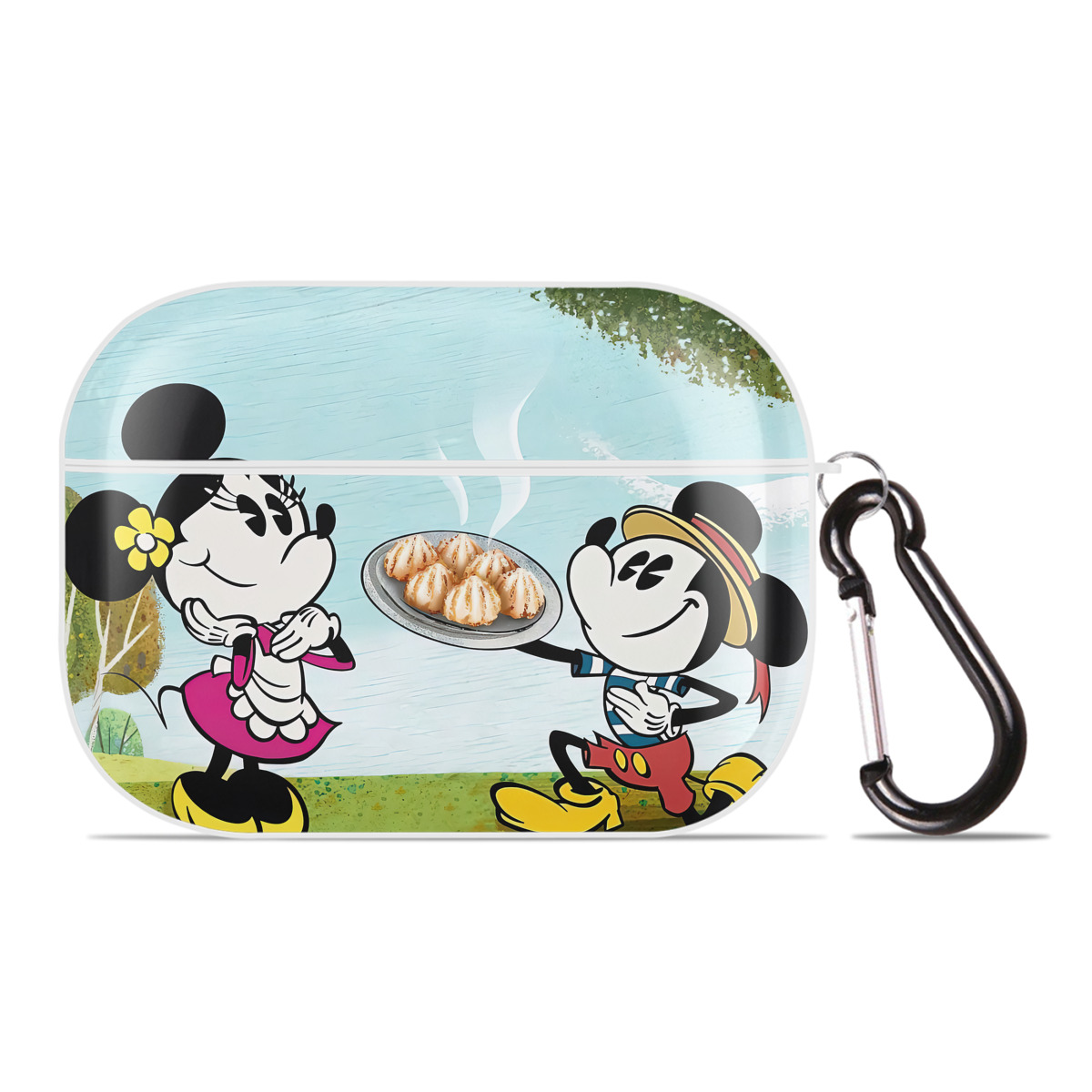 （画像用） ミッキーマウス Mickey Mouse 【AirPods Pro用】ハードシェル保護ケース 耐衝撃・防指紋・カラビナ付き商品仕様