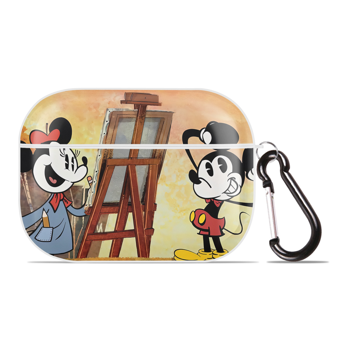 （画像用） ミッキーマウス Mickey Mouse 【AirPods Pro用】ハードシェル保護ケース 耐衝撃・防指紋・カラビナ付き商品仕様