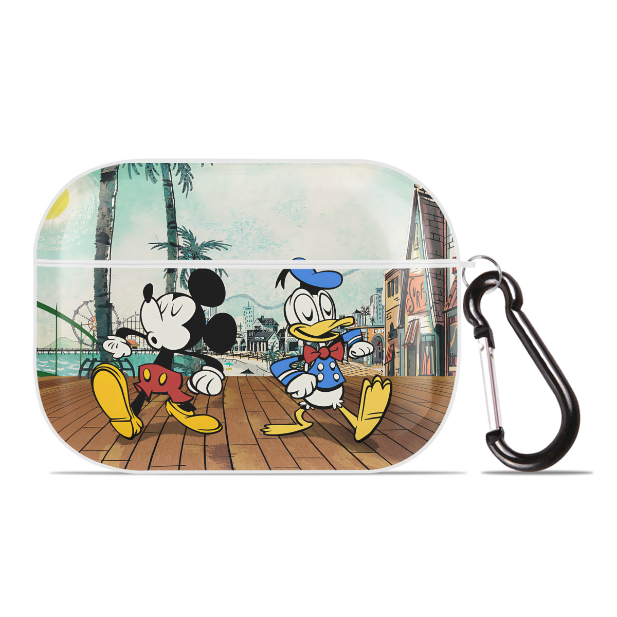 （画像用） ミッキーマウス Mickey Mouse 【AirPods Pro用】ハードシェル保護ケース 耐衝撃・防指紋・カラビナ付き商品仕様