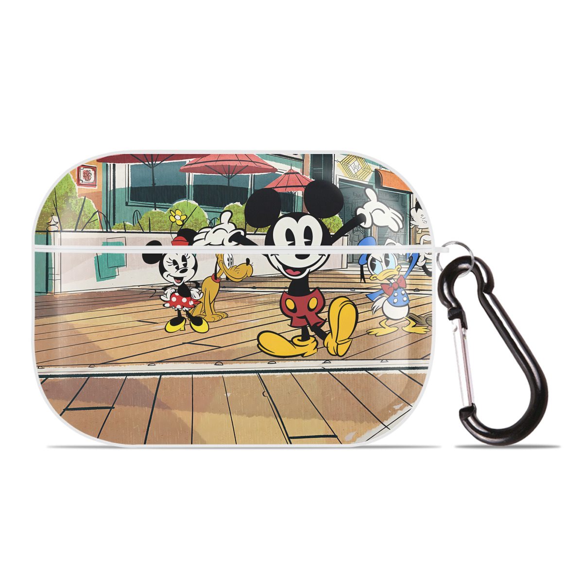 （画像用） ミッキーマウス Mickey Mouse 【AirPods Pro用】ハードシェル保護ケース 耐衝撃・防指紋・カラビナ付き商品仕様