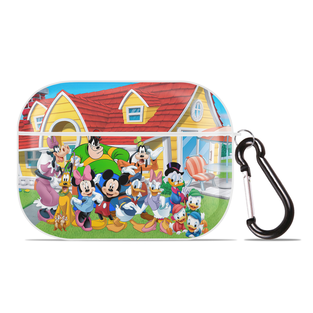 （画像用） ミッキーマウス Mickey Mouse 【AirPods Pro用】ハードシェル保護ケース 耐衝撃・防指紋・カラビナ付き商品仕様