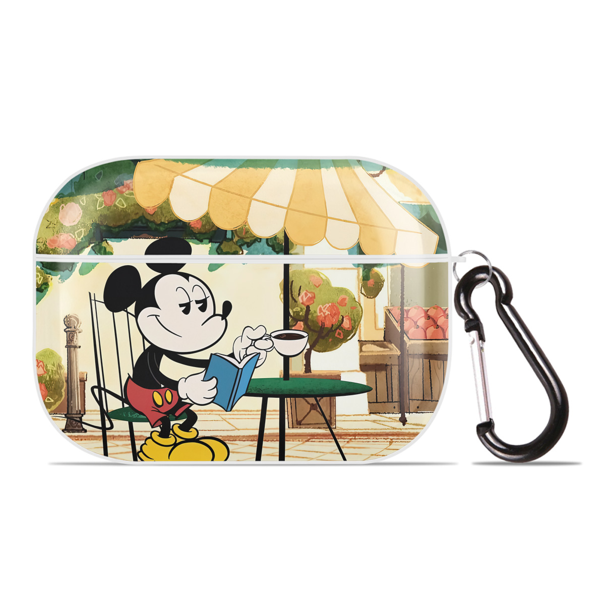 （画像用） ミッキーマウス Mickey Mouse 【AirPods Pro用】ハードシェル保護ケース 耐衝撃・防指紋・カラビナ付き商品仕様