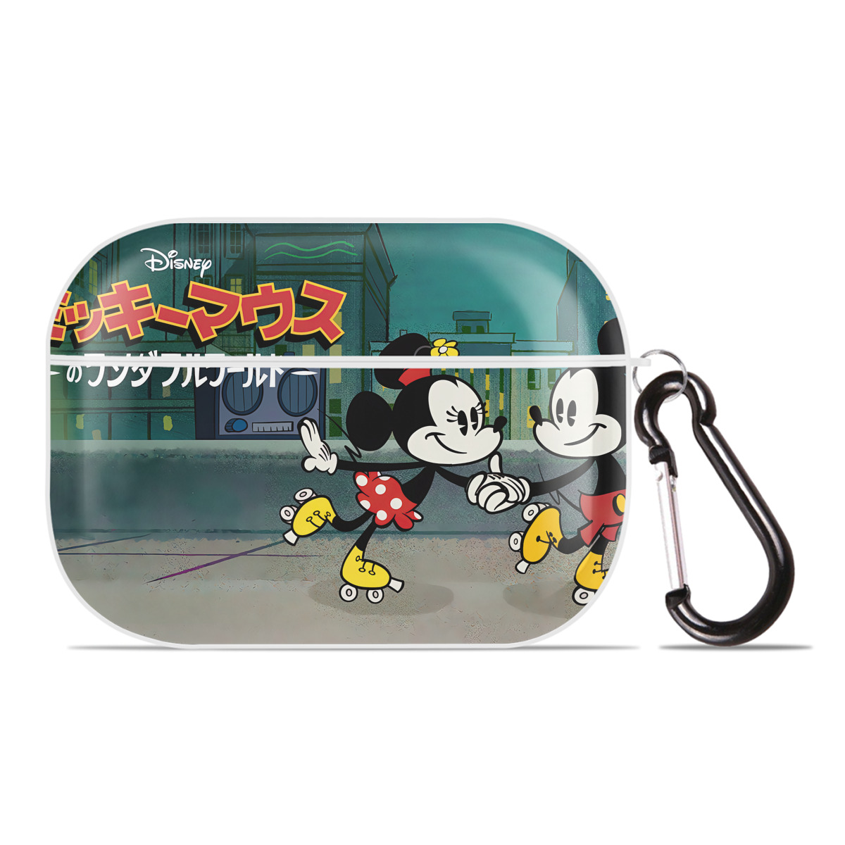 （画像用） ミッキーマウス Mickey Mouse 【AirPods Pro用】ハードシェル保護ケース 耐衝撃・防指紋・カラビナ付き商品仕様