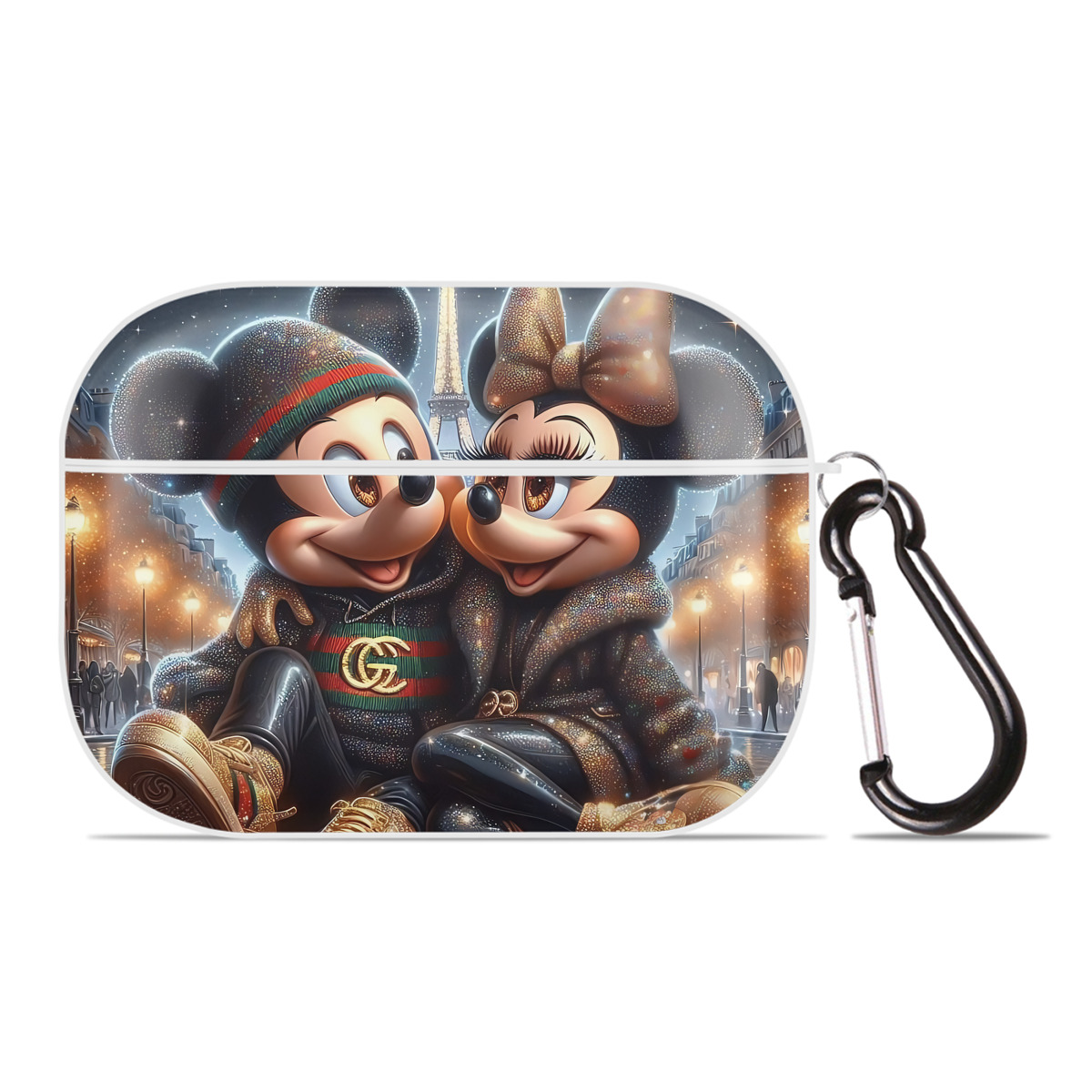 （画像用） ミッキーマウス Mickey Mouse 【AirPods Pro用】ハードシェル保護ケース 耐衝撃・防指紋・カラビナ付き商品仕様