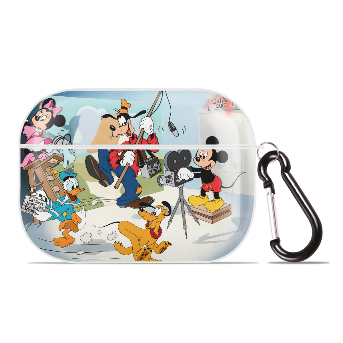 （画像用） ミッキーマウス Mickey Mouse 【AirPods Pro用】ハードシェル保護ケース 耐衝撃・防指紋・カラビナ付き商品仕様