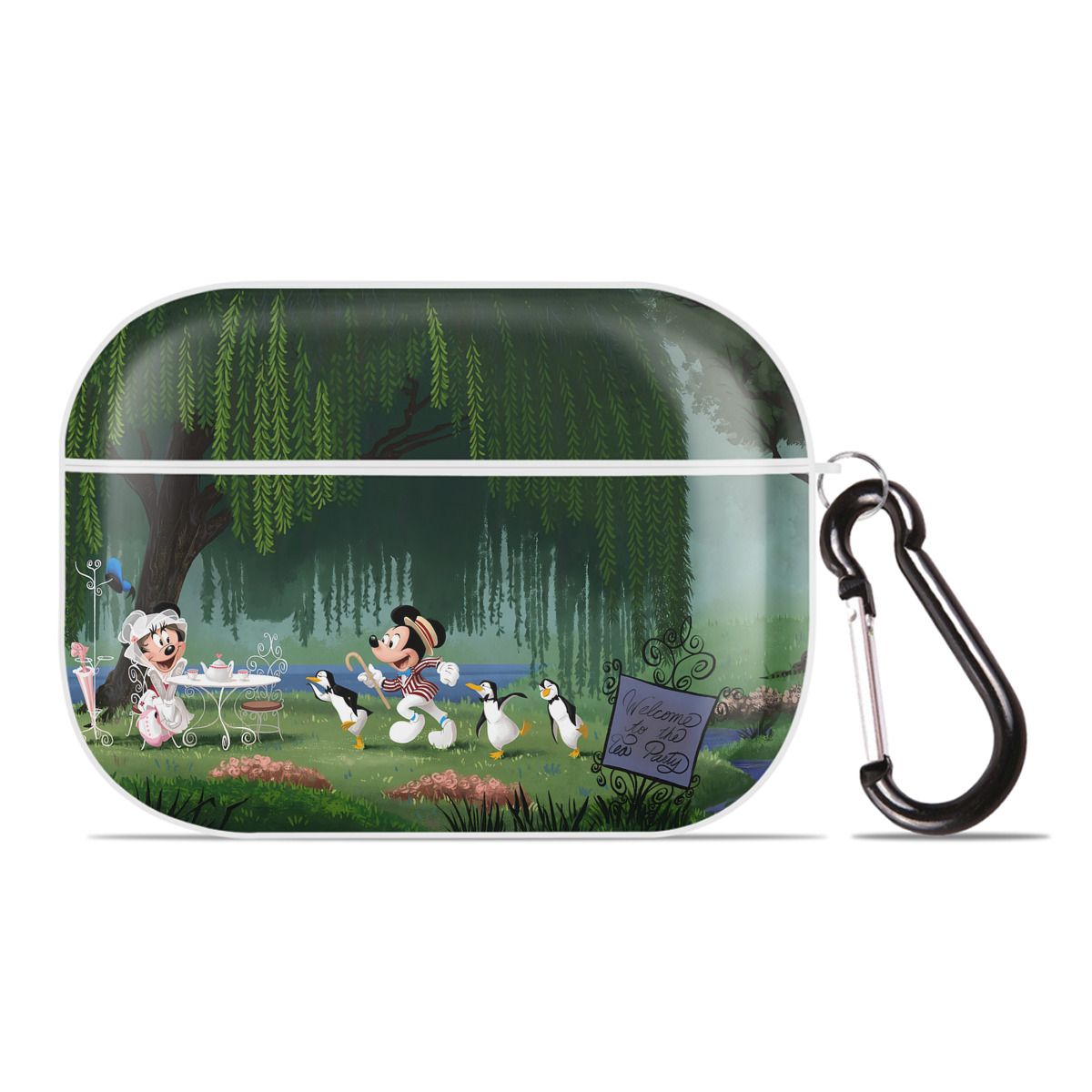 （画像用） ミッキーマウス Mickey Mouse 【AirPods Pro用】ハードシェル保護ケース 耐衝撃・防指紋・カラビナ付き商品仕様